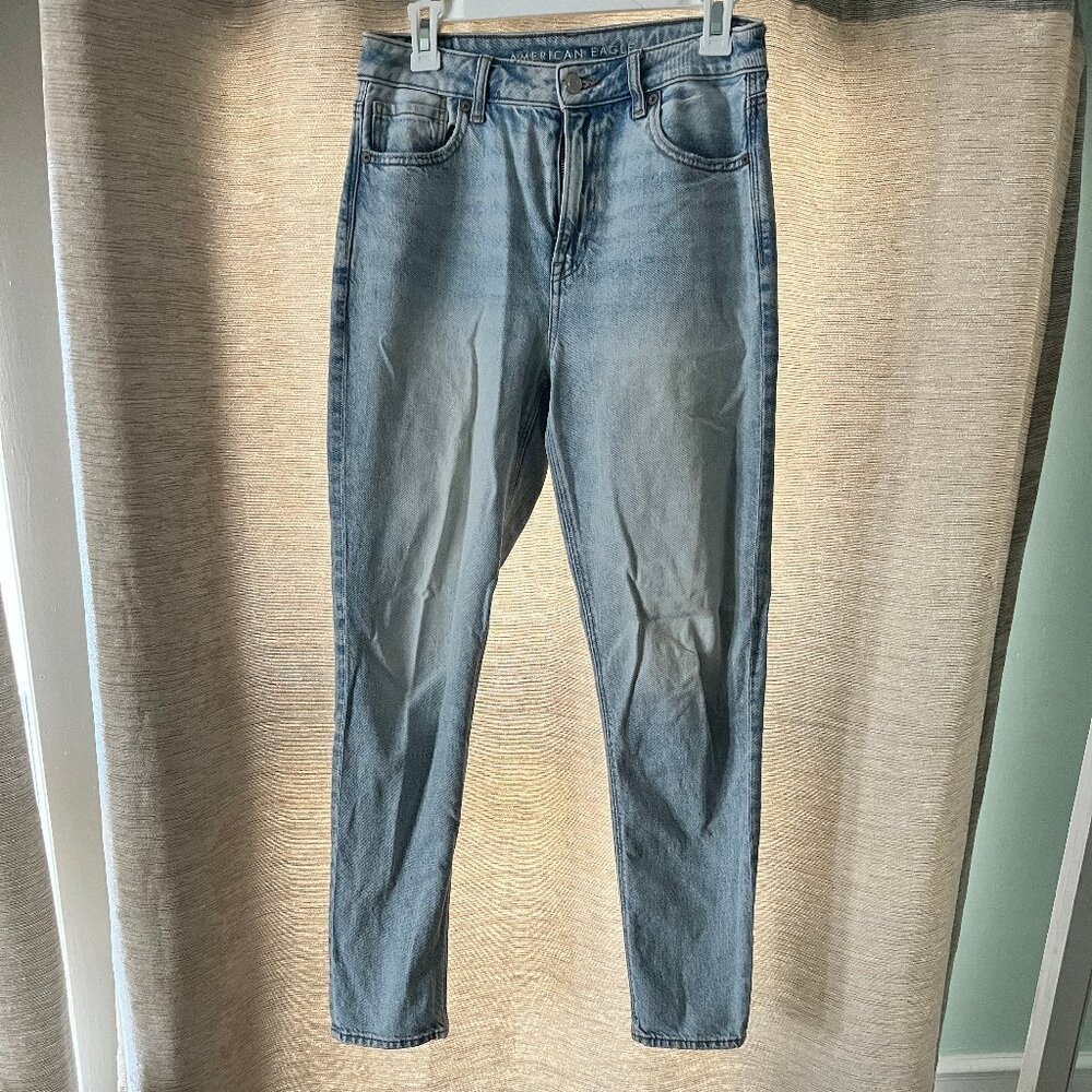 American Eagle 'Strigid' Mom Jean - Blue Breeze (Size 6 Long)